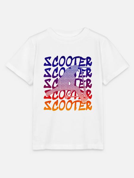 Stunt Scooter - Stanley/Stella Kinder T-Shirt MINI CREATOR  - Weiß