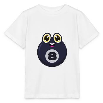Billard boule de billard - T-shirt bio MINI CREATOR Stanley/Stella Enfant - blanc - Devant - Maike (125cm)