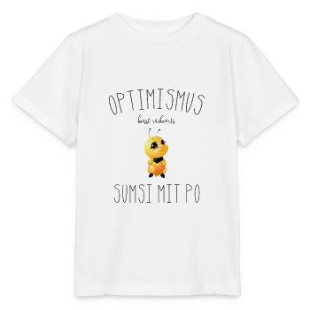 Optimismus Sumsi mit Po Imker Bienen Honig - Stanley/Stella Kinder T-Shirt MINI CREATOR  - Weiß - Vorne - Maike (125cm)