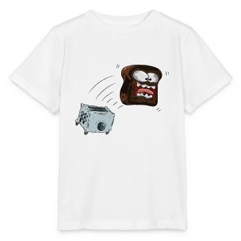 Toast Frühstück - Stanley/Stella Kinder T-Shirt MINI CREATOR  - Weiß - Vorne - Maike (125cm)