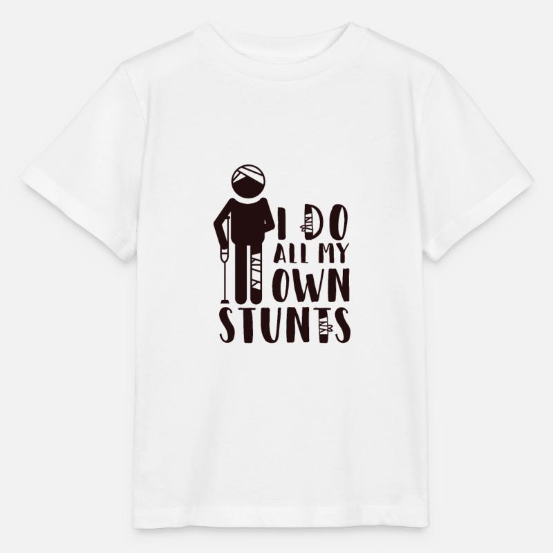 Bras plâtré souhaits de guérison Bras cassé bras cassé - T-shirt bio MINI CREATOR Stanley/Stella Enfant - blanc