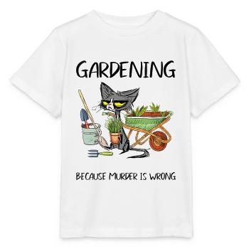 Jardin jardin jardinier Jardinage - T-shirt bio MINI CREATOR Stanley/Stella Enfant - blanc - Devant - Maike (125cm)