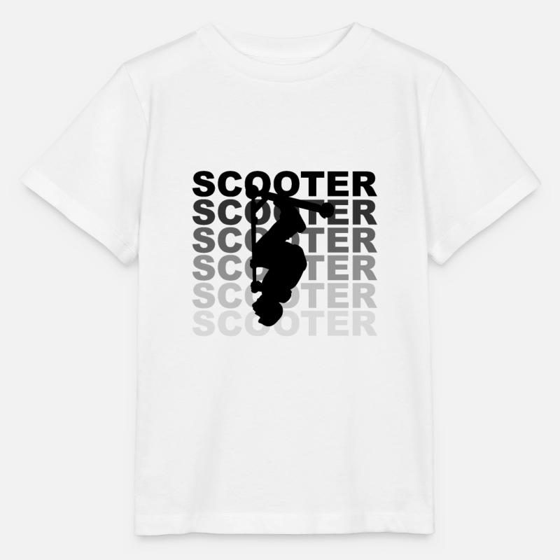 Stunt Scooter Kick Scooter Trick Scooter Backflip - Stanley/Stella MINI CREATOR Kids’ T-Shirt - white