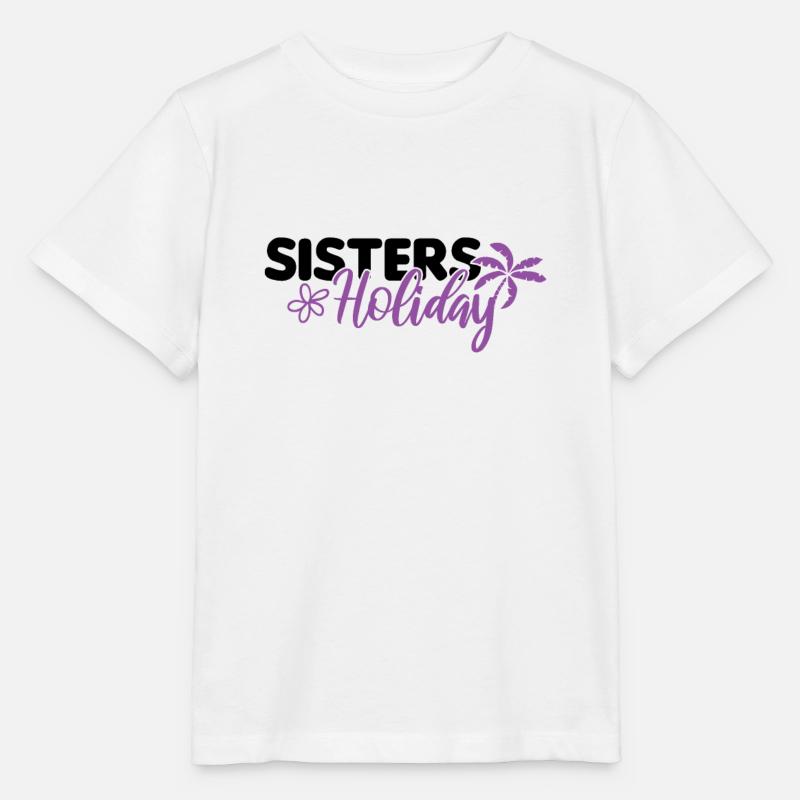 Sisters Holiday Schwesterntrip Schwesternabend - Stanley/Stella Kinder T-Shirt MINI CREATOR  - Weiß