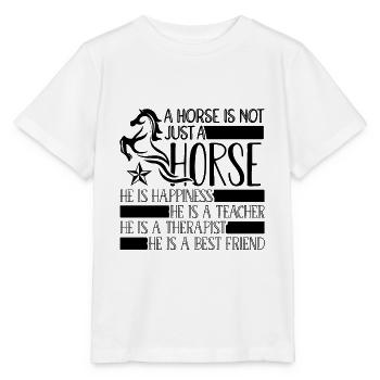 Horse Sayings Horse Horses Rider Horse Equestrian Sport - Stanley/Stella MINI CREATOR Kids’ T-Shirt - white - Front - Maike (125cm)