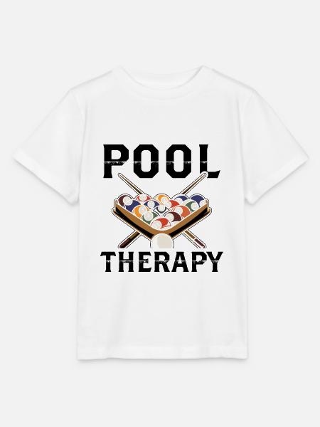 Pool Therapy Pool Billardspieler - Stanley/Stella Kinder T-Shirt MINI CREATOR - Weiß