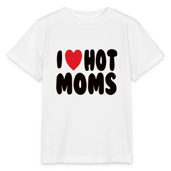 I Love Hot Moms - T-shirt bio MINI CREATOR Stanley/Stella Enfant - blanc - Devant - Maike (125cm)