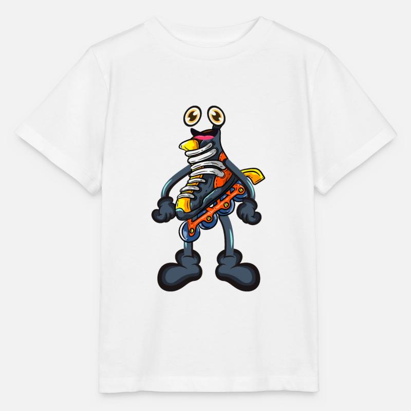 Inline Skating Inliner - Stanley/Stella Kinder T-Shirt MINI CREATOR  - Weiß