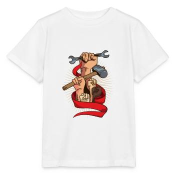 Tag der Jobs Workers - Stanley/Stella Kinder T-Shirt MINI CREATOR  - Weiß - Vorne - Maike (125cm)