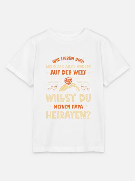 Heiratsantrag Stiefvater - Stanley/Stella Kinder T-Shirt MINI CREATOR - Weiß