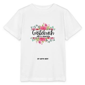 Gästebuch Mein 18. Geburtstag Unterschriften - Stanley/Stella Kinder T-Shirt MINI CREATOR  - Weiß - Vorne - Maike (125cm)