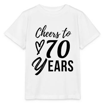 70th birthday - Stanley/Stella MINI CREATOR Kids’ T-Shirt - white - Front - Maike (125cm)