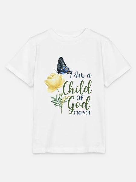 Christian Bible Verse Quote - Stanley/Stella Kinder T-Shirt MINI CREATOR  - Weiß