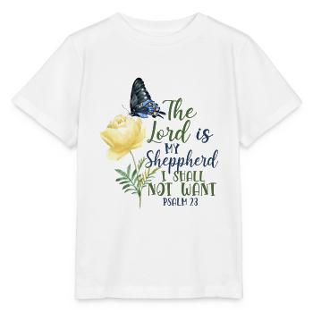 Christian Bible Verse Quote - Stanley/Stella Kinder T-Shirt MINI CREATOR  - Weiß - Vorne - Maike (125cm)