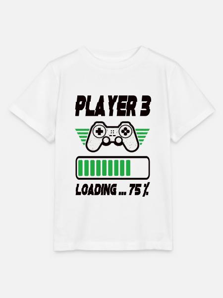 Player 3 Loading - Stanley/Stella Kinder T-Shirt MINI CREATOR - Weiß