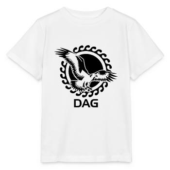 DAG Adler Dagestan Wappen Sonne - Stanley/Stella Kinder T-Shirt MINI CREATOR  - Weiß - Vorne - Maike (125cm)