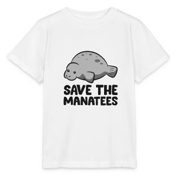Rettet die Seekühe Lustige Seekuh - Stanley/Stella Kinder T-Shirt MINI CREATOR  - Weiß - Vorne - Maike (125cm)