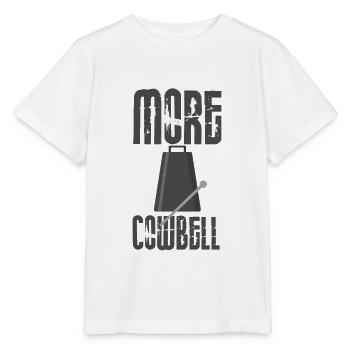 Musician Humor More Cowbell Funny Band Cowbell - Stanley/Stella MINI CREATOR Kids’ T-Shirt - white - Front - Maike (125cm)