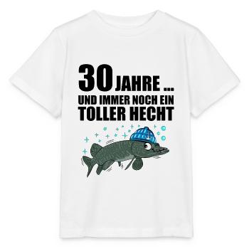 Anglergeschenk zum 30 Geburtstag 30 Ehrentag - Stanley/Stella Kinder T-Shirt MINI CREATOR  - Weiß - Vorne - Maike (125cm)
