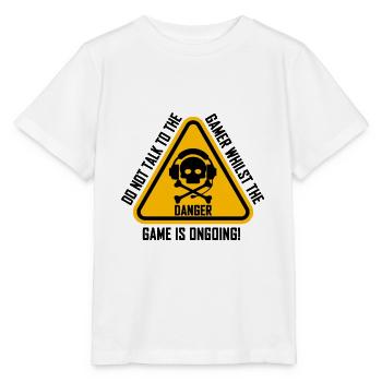 Ne pas déranger les joueurs joueurs - T-shirt bio MINI CREATOR Stanley/Stella Enfant - blanc - Devant - Maike (125cm)