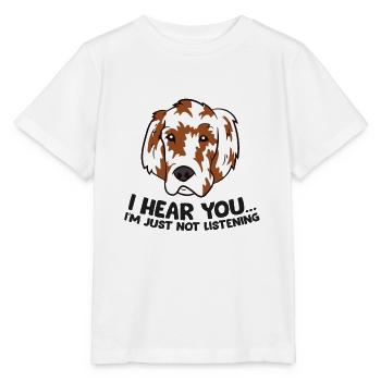 Ich höre dich, ich höre nur nicht zu Liebe - Stanley/Stella Kinder T-Shirt MINI CREATOR  - Weiß - Vorne - Maike (125cm)
