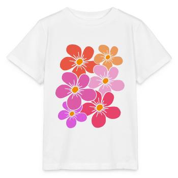 Blumen, Blumenstrauß, Blumenranke, Blumenmuster - Stanley/Stella Kinder T-Shirt MINI CREATOR  - Weiß - Vorne - Maike (125cm)