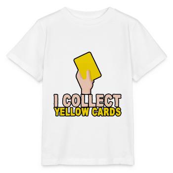 I Collect Yellow Cards - Stanley/Stella Kinder T-Shirt MINI CREATOR  - Weiß - Vorne - Maike (125cm)