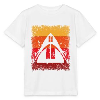 Zelten Zelt - Stanley/Stella Kinder T-Shirt MINI CREATOR  - Weiß - Vorne - Maike (125cm)