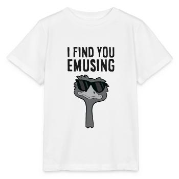 Je te trouve drôle Emu - T-shirt bio MINI CREATOR Stanley/Stella Enfant - blanc - Devant - Maike (125cm)