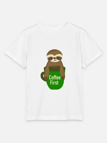 Sloth - Stanley/Stella Kinder T-Shirt MINI CREATOR  - Weiß
