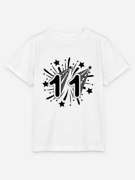 11 Jahre alt 11. Geburtstag Party Nummer 11 - Stanley/Stella Kinder T-Shirt MINI CREATOR - Weiß