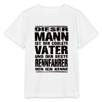 Rennfahrer - Stanley/Stella Kinder T-Shirt MINI CREATOR  - Weiß - Vorne - Maike (125cm)
