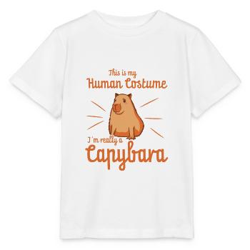 Capybara - T-shirt bio MINI CREATOR Stanley/Stella Enfant - blanc - Devant - Maike (125cm)