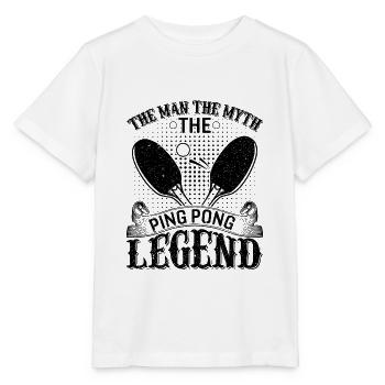 Der Mann Der Mythos Die Legende des Ping-Pong - Stanley/Stella Kinder T-Shirt MINI CREATOR  - Weiß - Vorne - Maike (125cm)