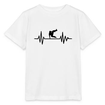 Fréquence Cardiaque De Parkour - T-shirt bio MINI CREATOR Stanley/Stella Enfant - blanc - Devant - Maike (125cm)