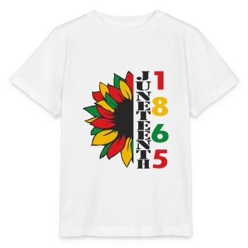 Juneteenth Day 1865, Jour de la Liberté Amérique Africaine - T-shirt bio MINI CREATOR Stanley/Stella Enfant - blanc - Devant - Maike (125cm)