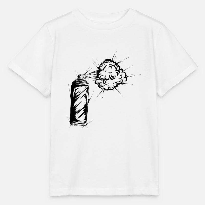 Graffiti Spraydose - Stanley/Stella Kinder T-Shirt MINI CREATOR  - Weiß