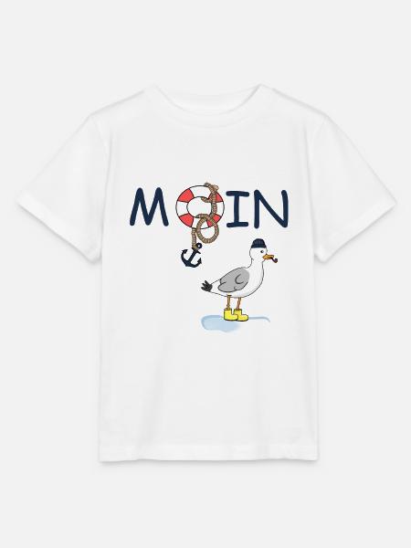 Möwe Moin Gummistiefel - Stanley/Stella Kinder T-Shirt MINI CREATOR - Weiß