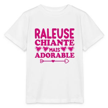 Raleuse Chiante Mais Adorable - T-shirt bio MINI CREATOR Stanley/Stella Enfant - blanc - Devant - Maike (125cm)