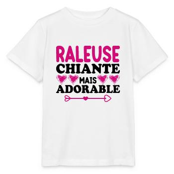 Raleuse Chiante Mais Adorable - T-shirt bio MINI CREATOR Stanley/Stella Enfant - blanc - Devant - Maike (125cm)
