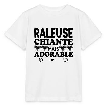 Raleuse Chiante Mais Adorable - T-shirt bio MINI CREATOR Stanley/Stella Enfant - blanc - Devant - Maike (125cm)