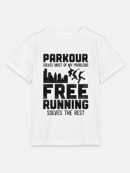 Parkour Free Running Traceur - Stanley/Stella Kinder T-Shirt MINI CREATOR - Weiß