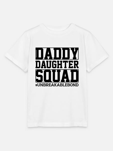 Daddy Daughter Squad Unbreakable Bond - Stanley/Stella Kinder T-Shirt MINI CREATOR - Weiß