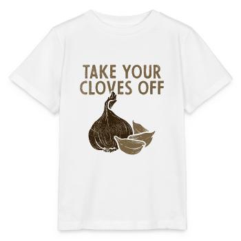Plante d’ail - T-shirt bio MINI CREATOR Stanley/Stella Enfant - blanc - Devant - Maike (125cm)