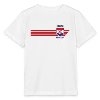 Croatie Hrvatska Patriotism Football Fan Jersey - T-shirt bio MINI CREATOR Stanley/Stella Enfant - blanc - Devant - Maike (125cm)