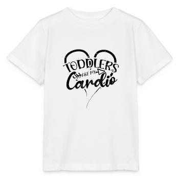 Toddlers Are My Cardio Daycare Provider - Daycare - Stanley/Stella MINI CREATOR Kids’ T-Shirt - white - Front - Maike (125cm)