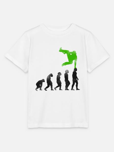 Parkour Free Running Traceur - Stanley/Stella Kinder T-Shirt MINI CREATOR  - Weiß