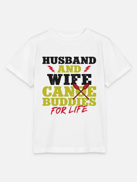 Canoe Canoeing Marriage Wedding - Stanley/Stella Kinder T-Shirt MINI CREATOR  - Weiß