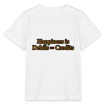 Happiness Is Debits Equals Credits 11 - Stanley/Stella MINI CREATOR Kids’ T-Shirt - white - Front - Maike (125cm)