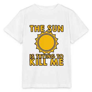 The Sun Is Trying To Kill Me 5 - Stanley/Stella MINI CREATOR Kids’ T-Shirt - white - Front - Maike (125cm)